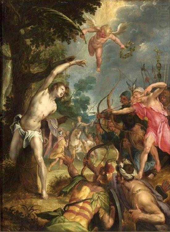 Hans von Aachen Martyrdom of Saint Sebastian china oil painting image